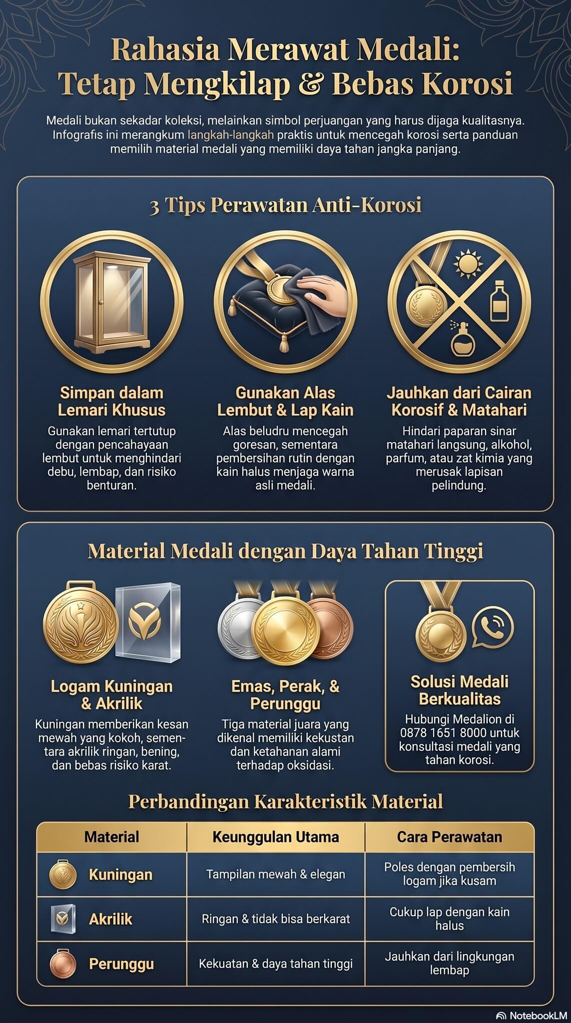 Cara Merawat Medali Agar Tidak Korosi Cara Merawat Medali Agar Tidak Korosi