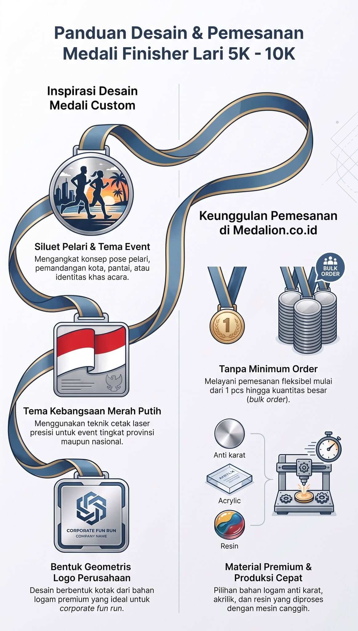 Medali Finisher Lari 5K