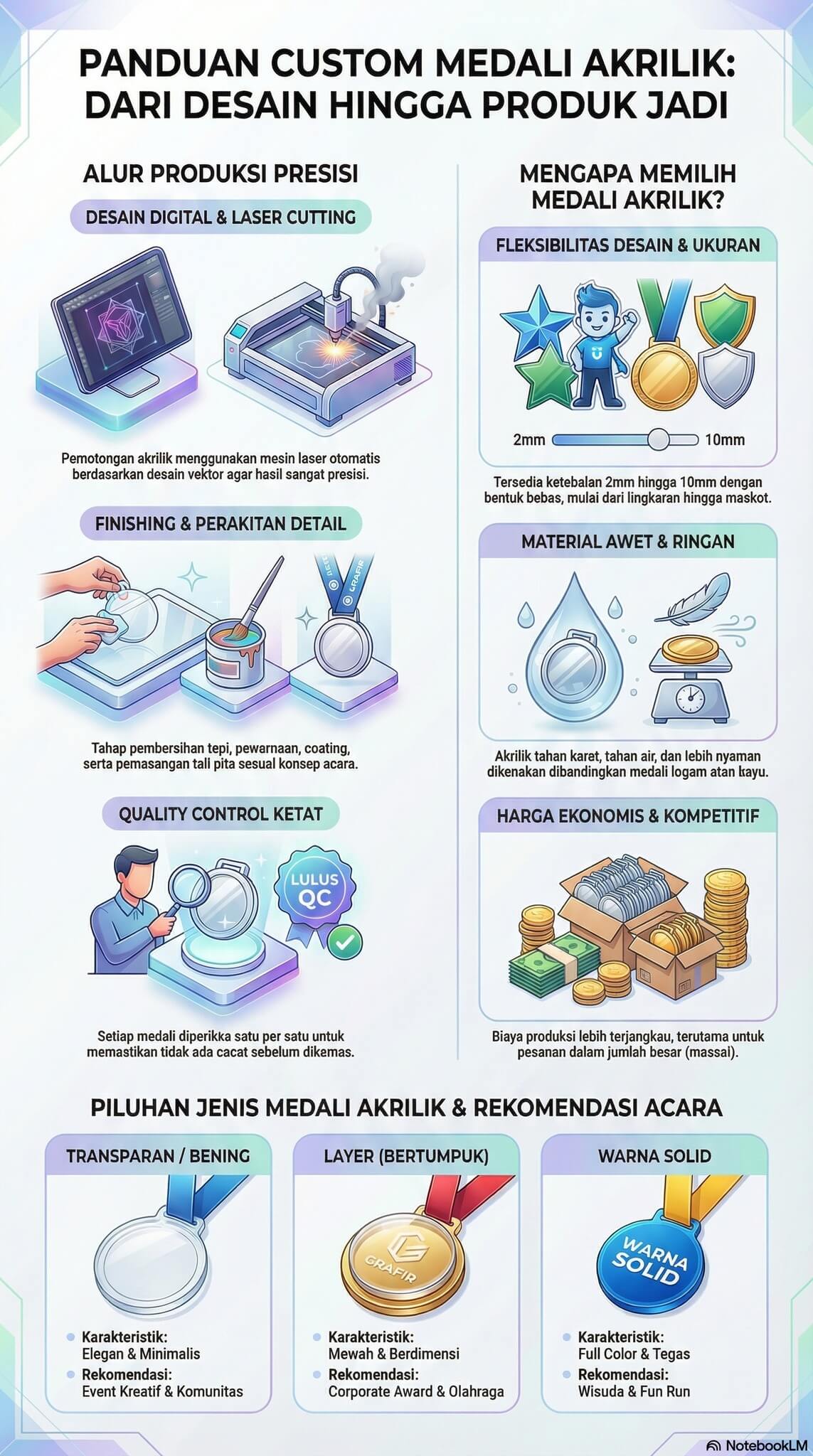 Medali Akrilik Custom