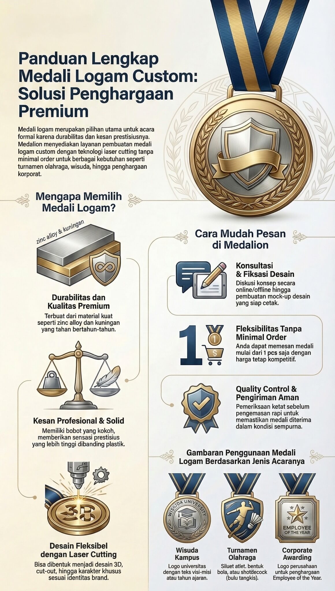 Medali Logam Custom