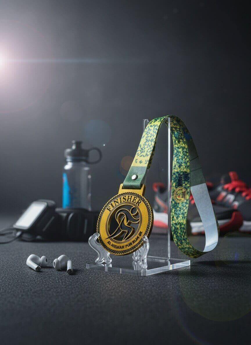 Medali Akrilik Custom dengan Laser Cutting