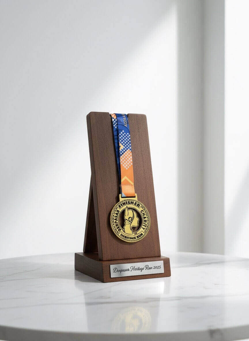 Medali Custom dengan Box Packaging Eksklusif