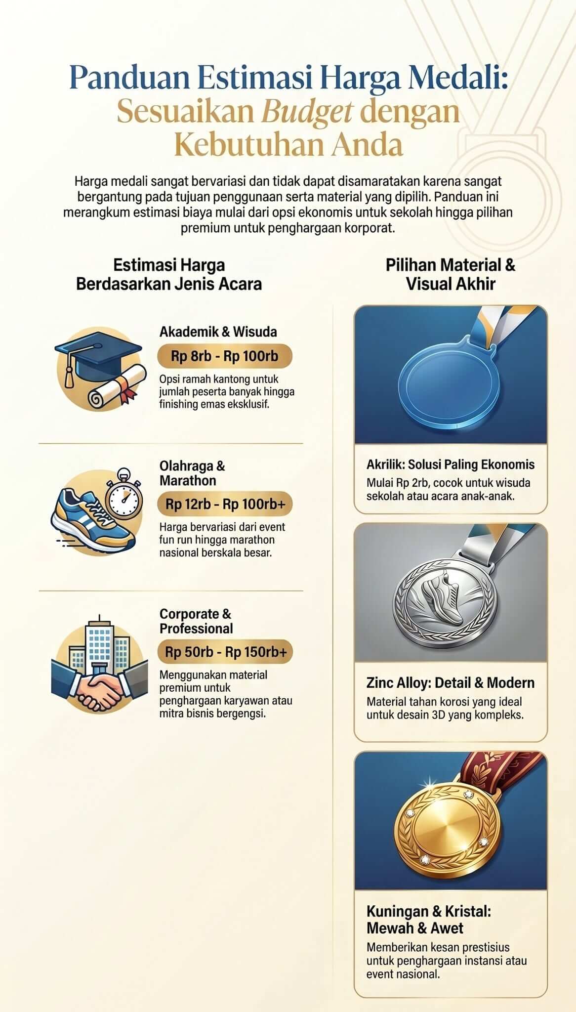 Berapa Harga Medali